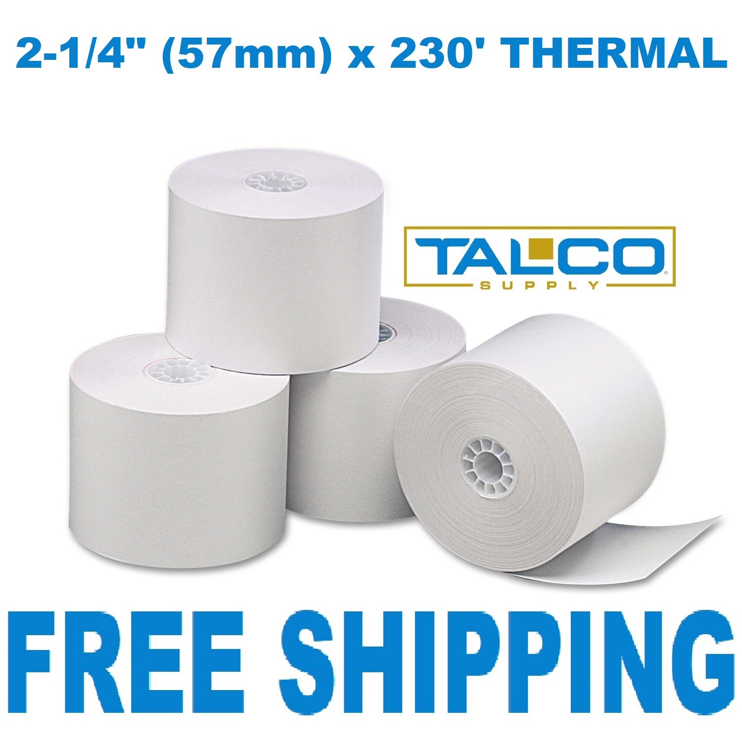 ROYAL ALPHA 583cx (2-1/4″ x 230′) THERMAL PAPER – 6 ROLLS ~FAST FREE SHIPPING~
