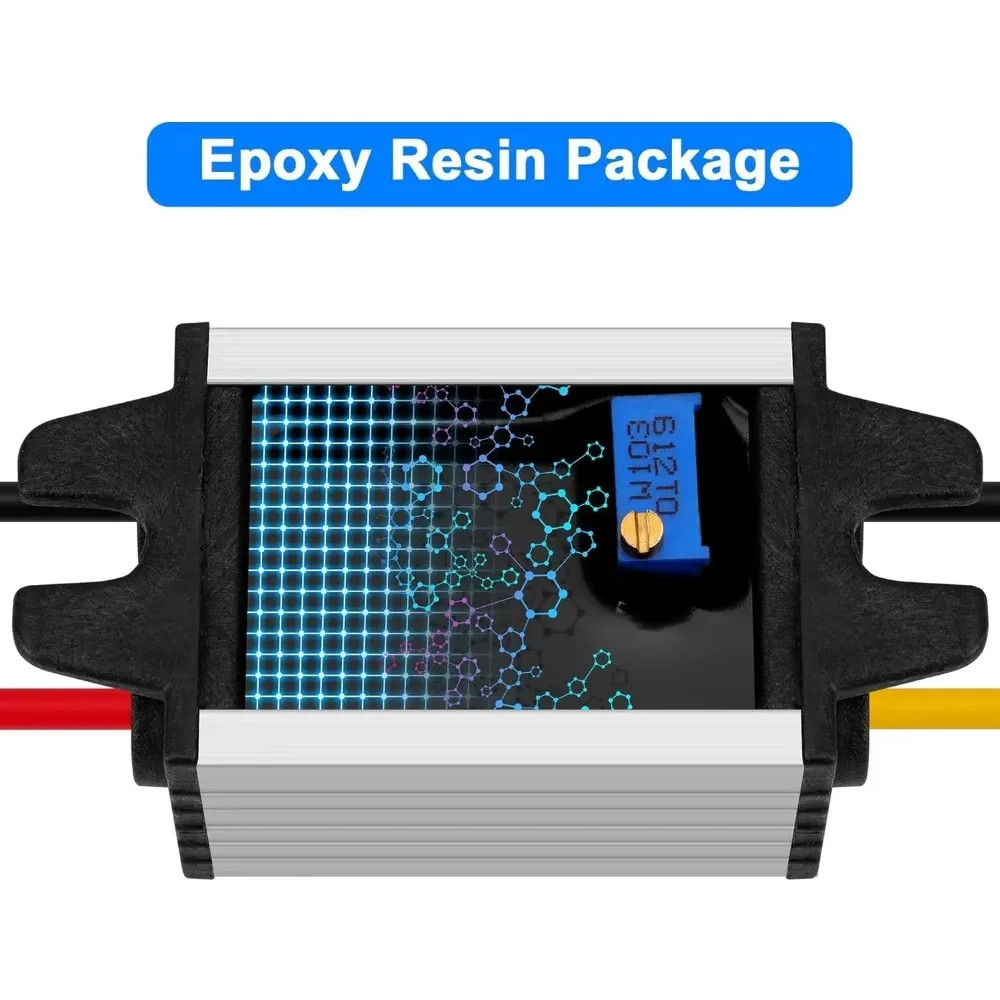 DC 8-35V 3-15V Buck Converter 3A Step Down Voltage Regulator Waterproof Module