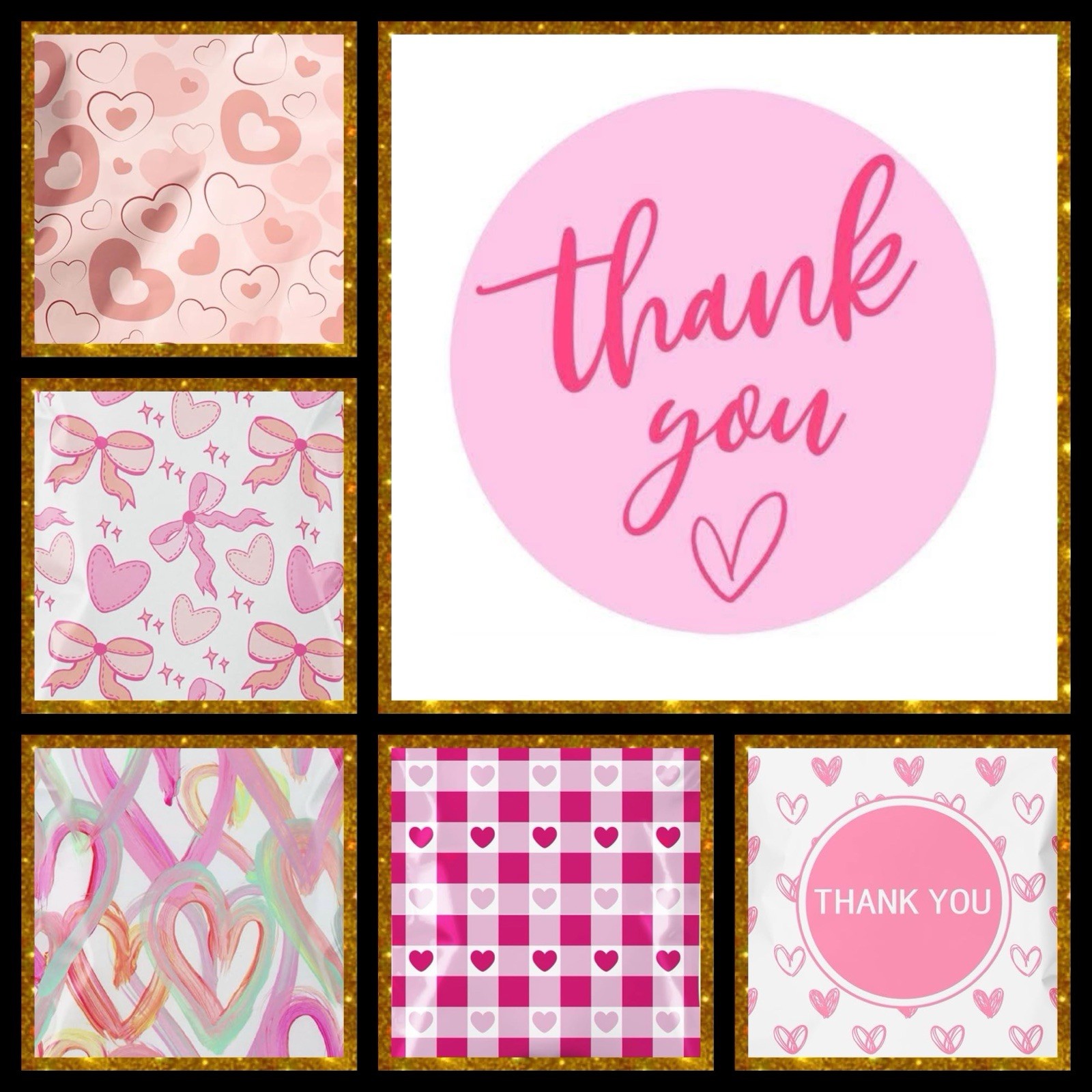 Poly Mailers 14×19 Inches Heart Assortment
