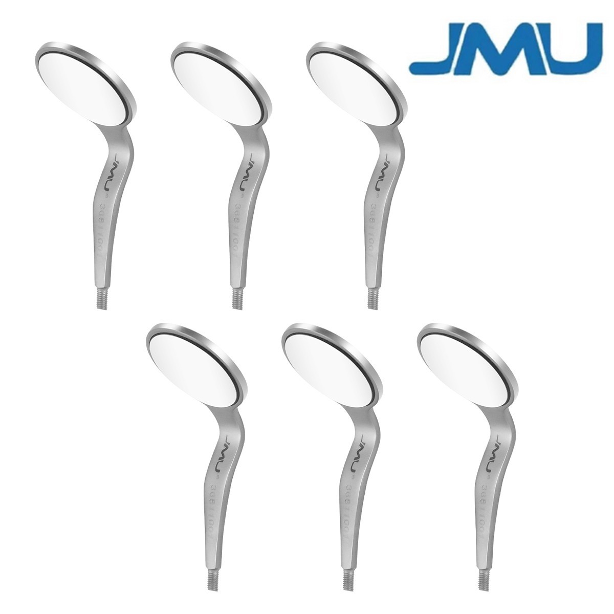 6Pcs Dental Mouth Mirror Heads Stainless Steel Double Sided Front Surface #5