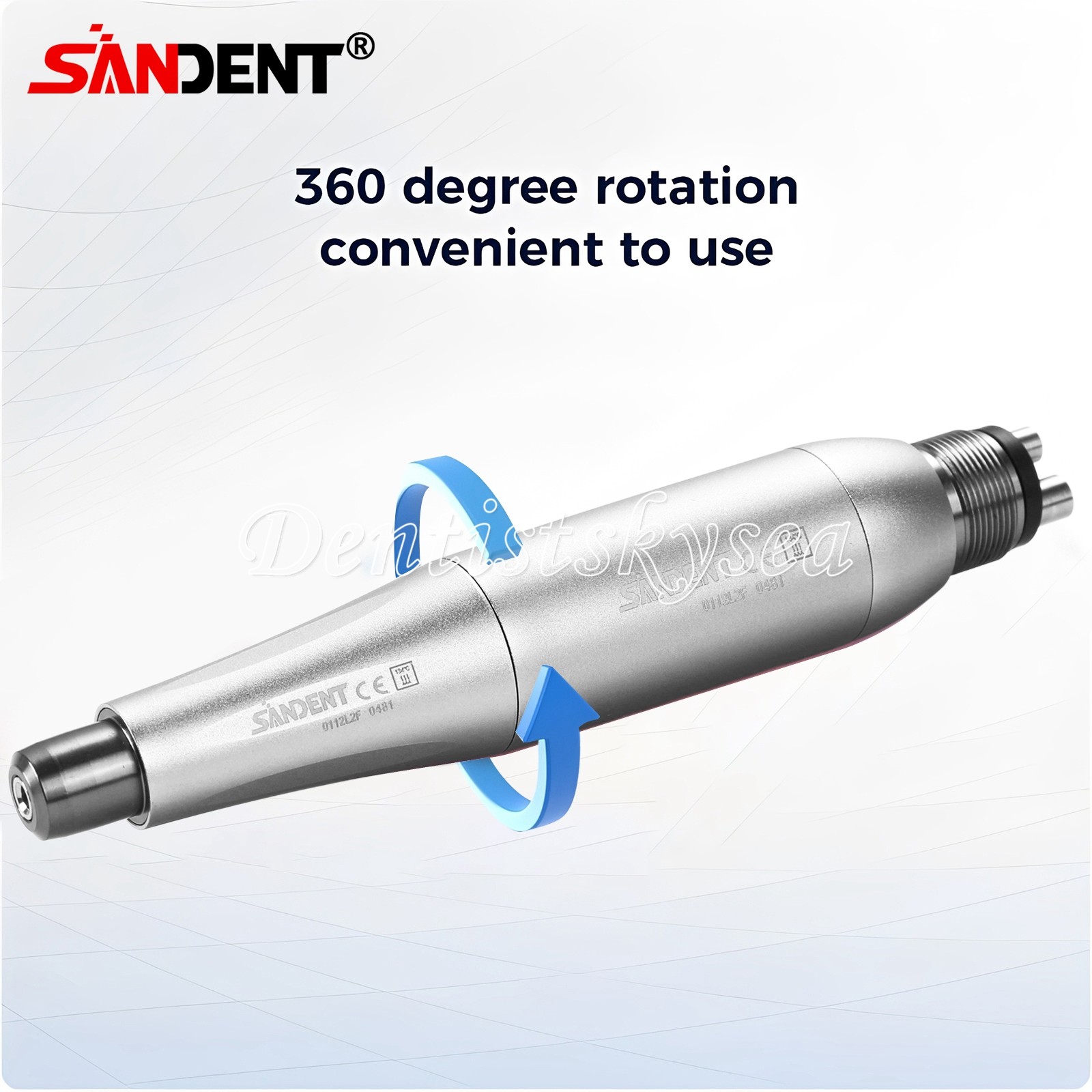 Dental Hygiene Prophy Handpiece Air Motor 4 Holes 4:1 Reduction 360 ° Swivel
