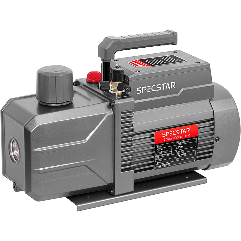 2 Stage Vacuum Pump 9.6 cfm 1 hp Rotary Vane HVAC Vacuum Pump for R12 R22 R134a
