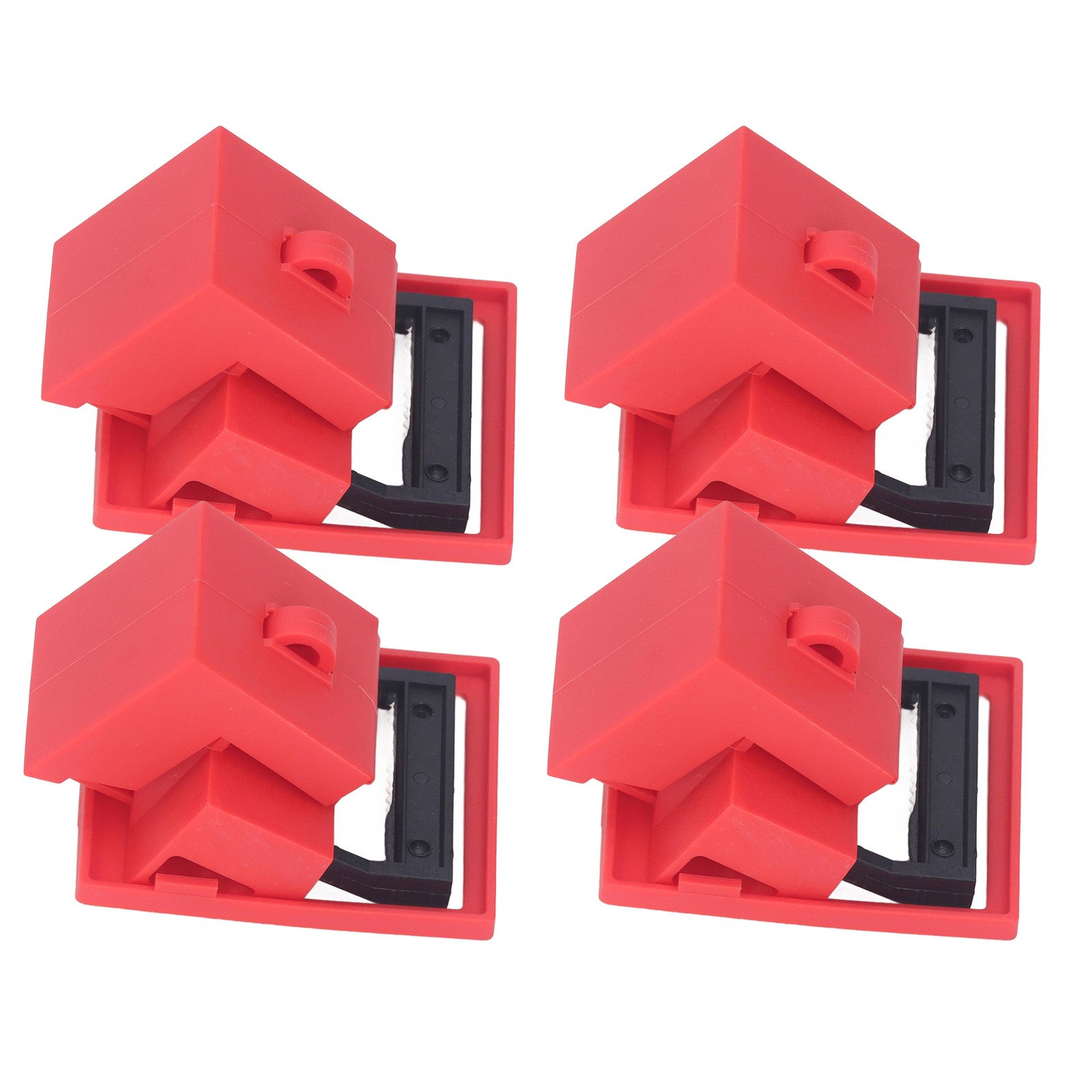 4Pcs Circuit Breaker Lockout Device Set Clamp On Single Pole Breaker Lock 480