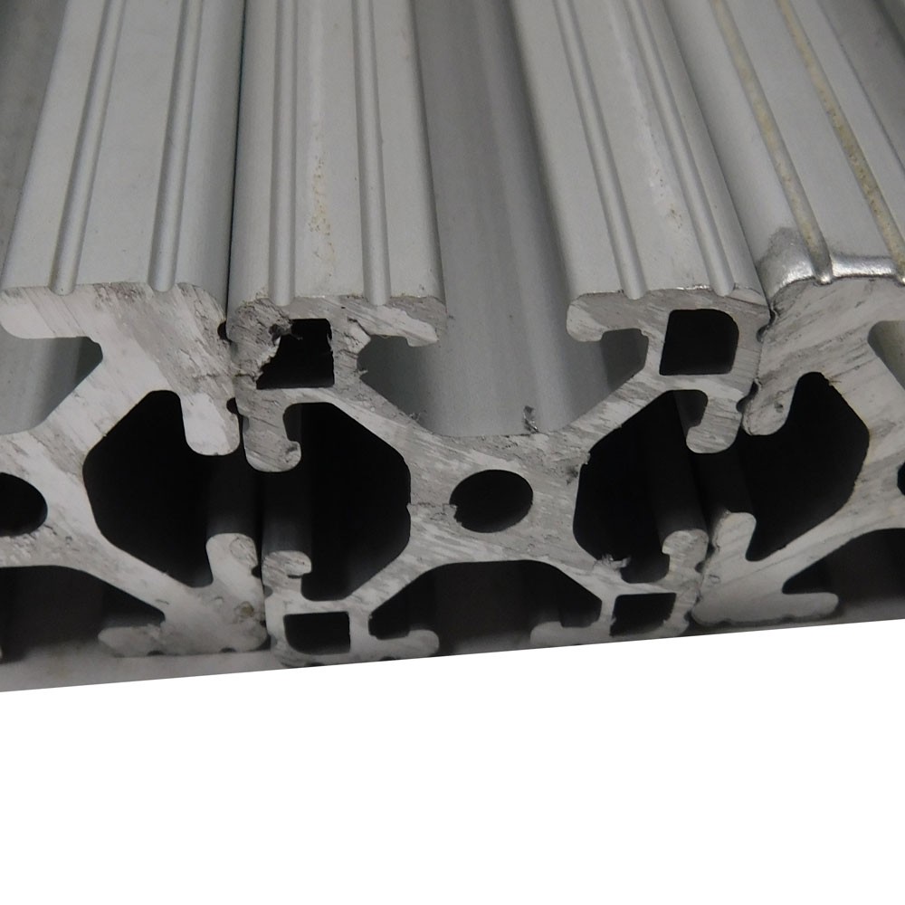 (Assorted Lot of 18) Extruded Aluminum T-Slots 1.5″x1.5″ 5.5″ to 16.25″ Lengths
