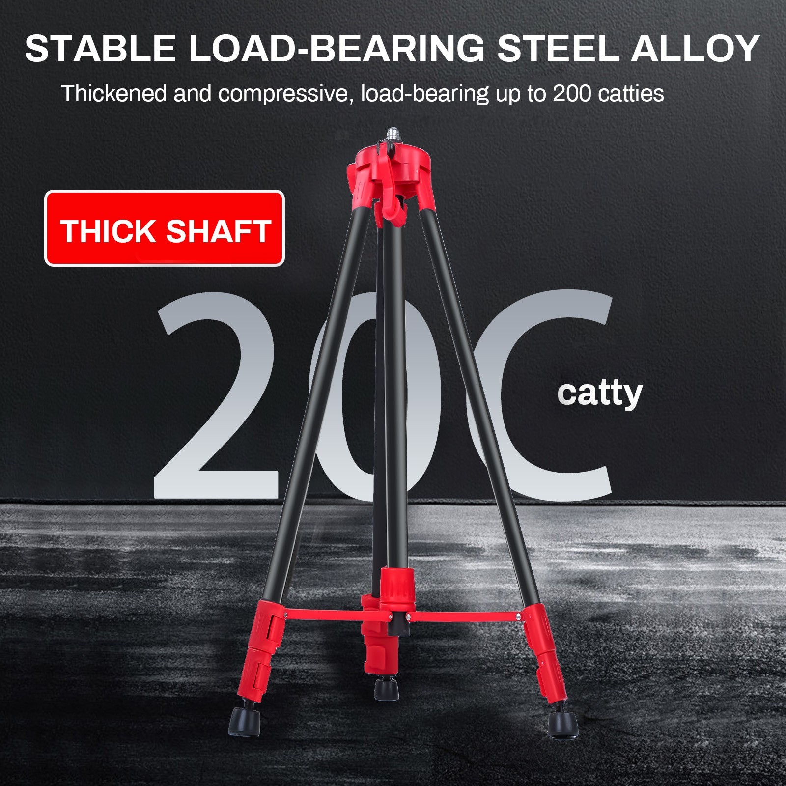 Portable 1.5m Tripod Level Stand Lightweight Steel Construction for Laser Tools