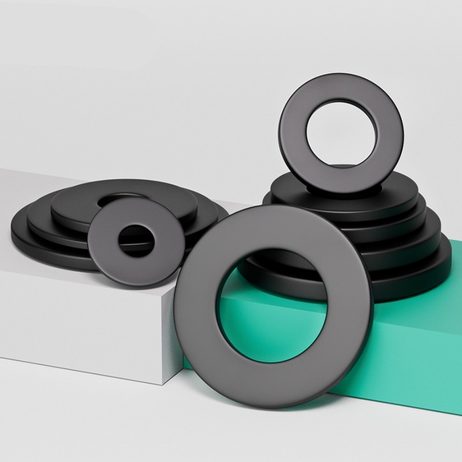 Black Flat Washers Grade 8.8 DIN 9021 Carbon Steel M2 M3 M4 M5 M6 M8 M10 to M30