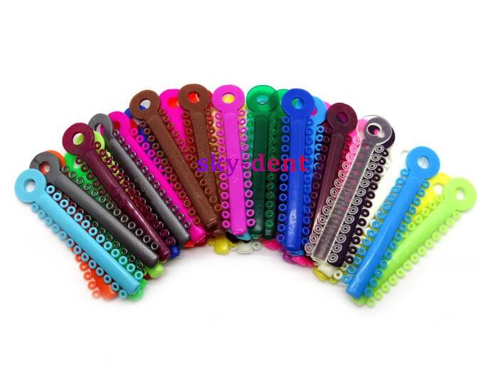 1040pcs/pack Dental Orthodontic Elastic Ligature Ties Bands for Brackets Brace