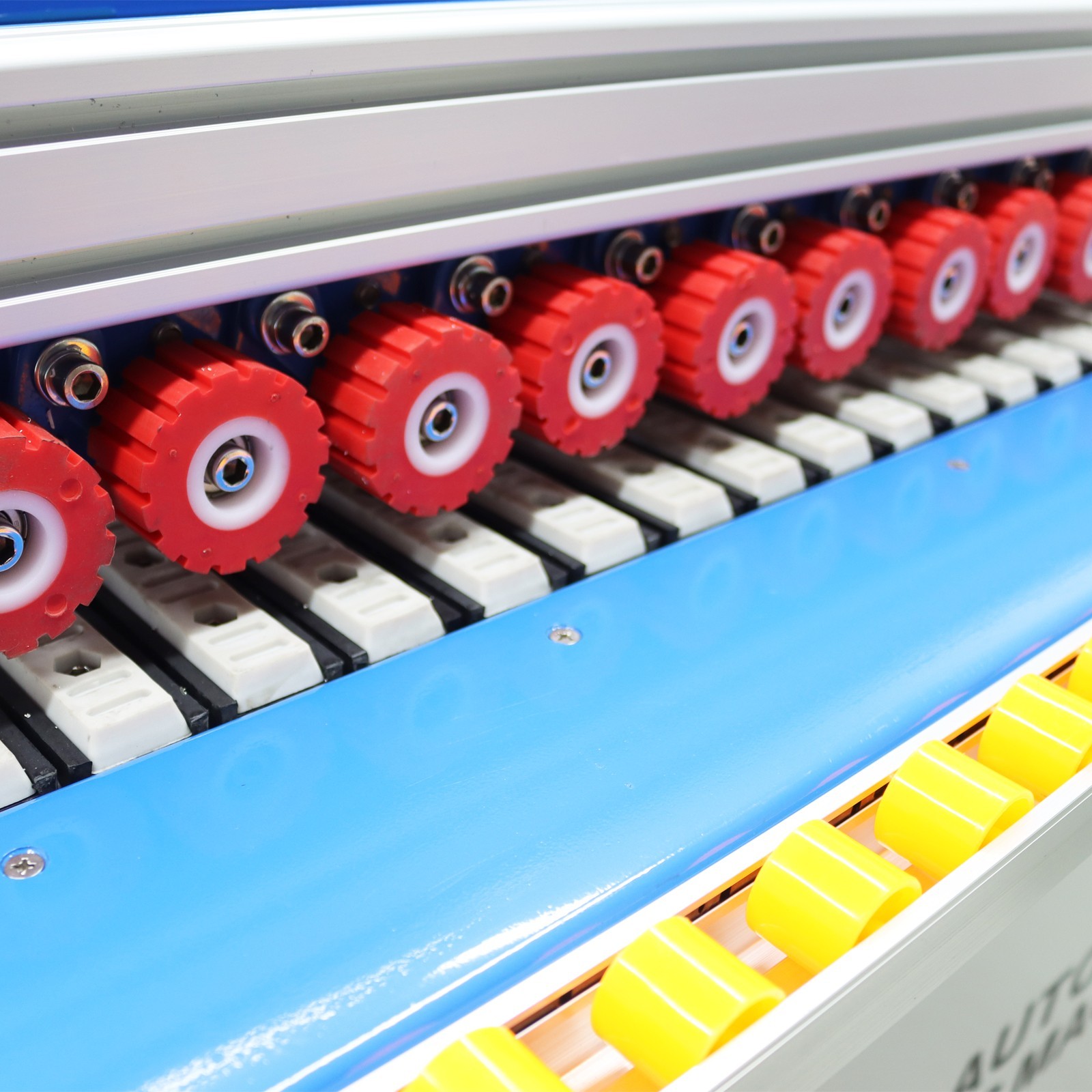 110V High Speed Straight Line Edge Banding Machine Double Gluing Trimming Polish