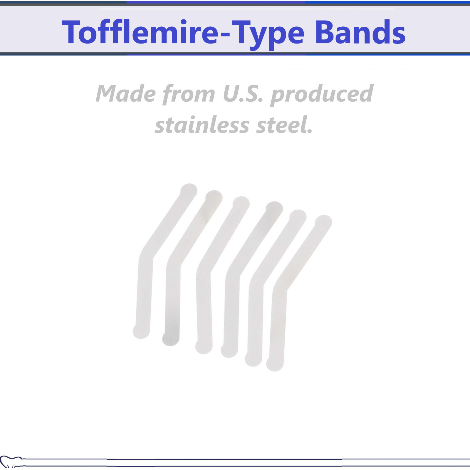 Dental Tofflemire Matrix Bands Type .001″ UltraThin, #1 Universal, Wide, Narrow