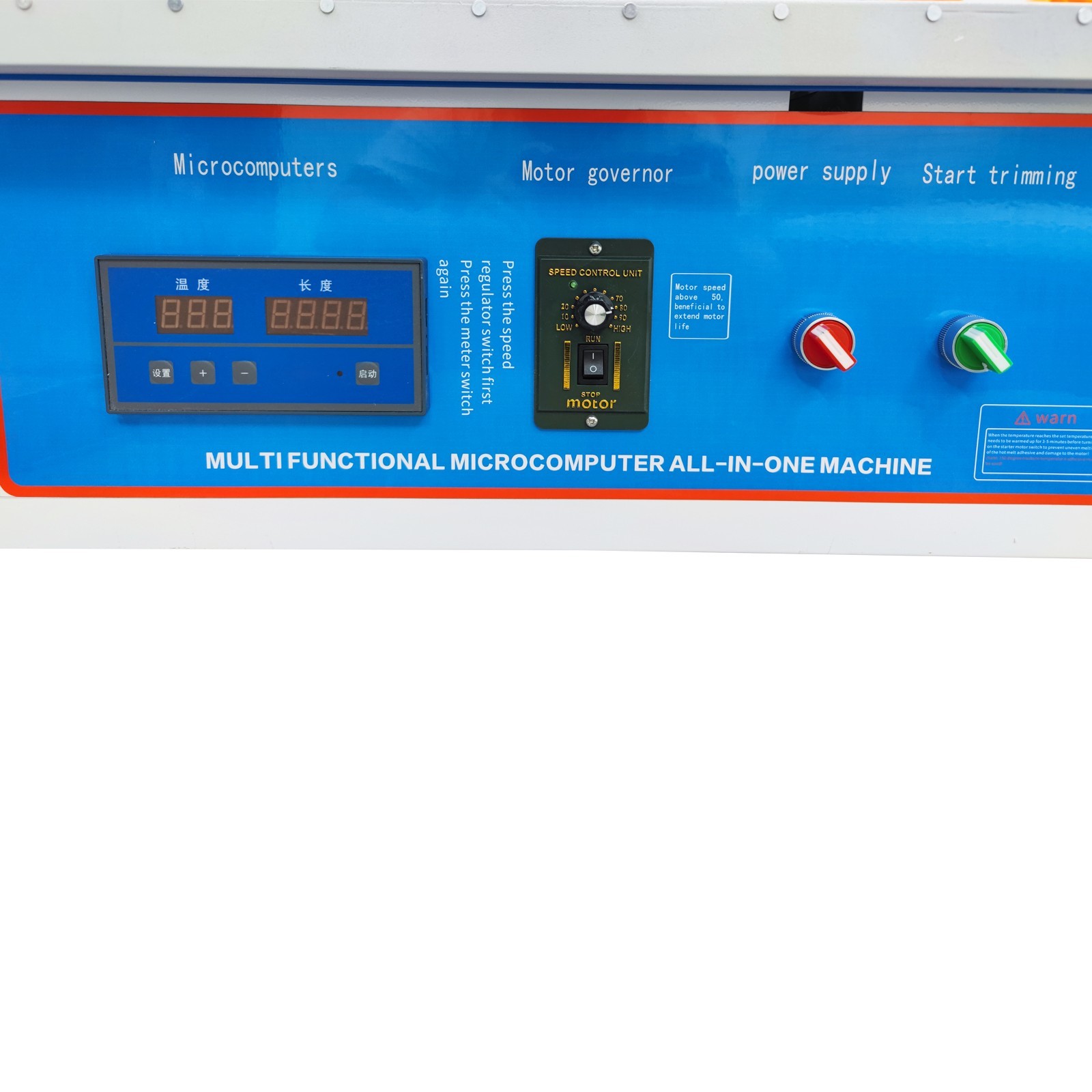110V Automatic Wood Plate Edge Banding Machine Double-sided Trimming&Gluing