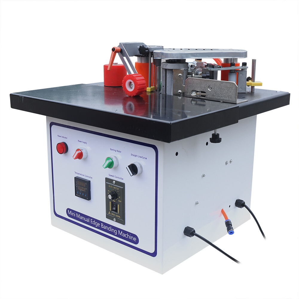 Double Side Gluing Wood Banding Machine 110V Portable 1200W Edge Bander Machine
