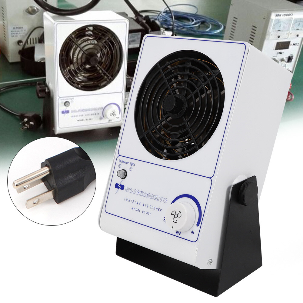 Adjustable Static Eliminator Ionizing Air Blower Fan Anti-Static Ionizer Fan ESD