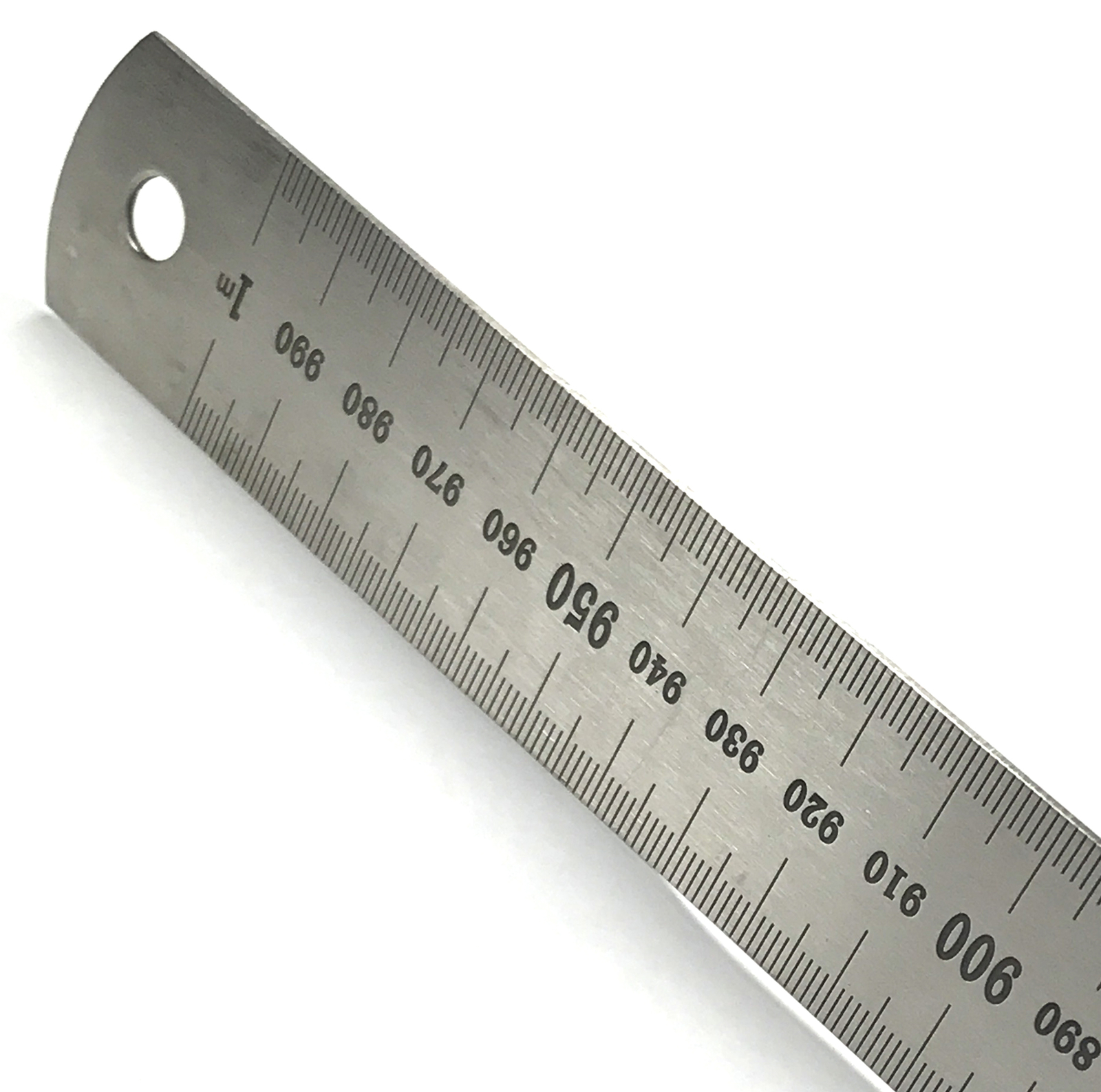 1 Meter Stainless Steel Ruler with Stamped Centimeter and Millimeter