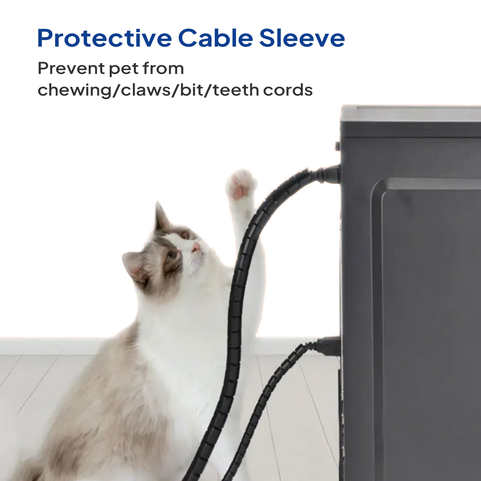 Braided Split-Sleeve Wire Loom for High-Temp Auto Harness Wrapping 5’&28’Length