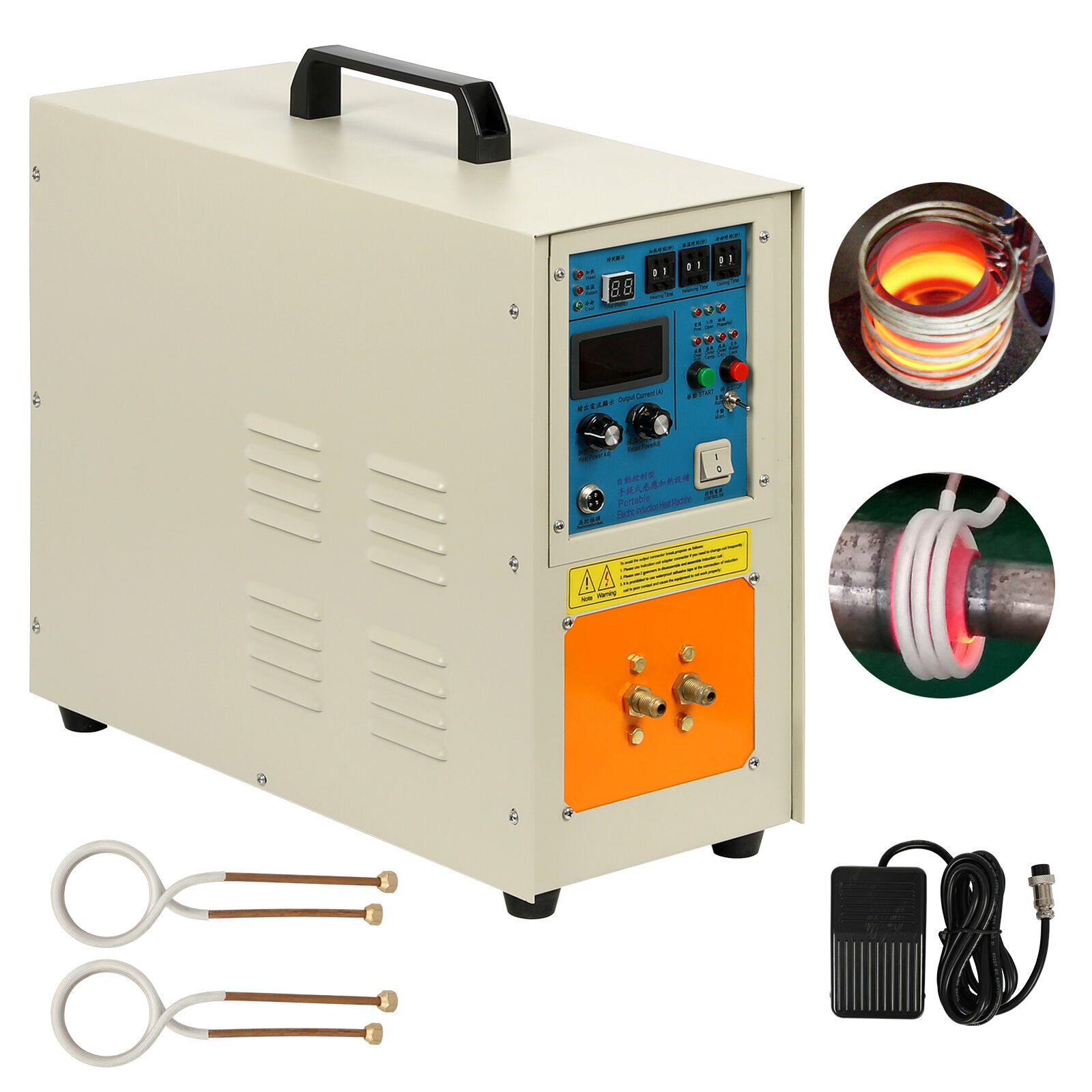 15KW High Frequency Induction Heater Furnace 30-100 KHz Stable Melting Furnace