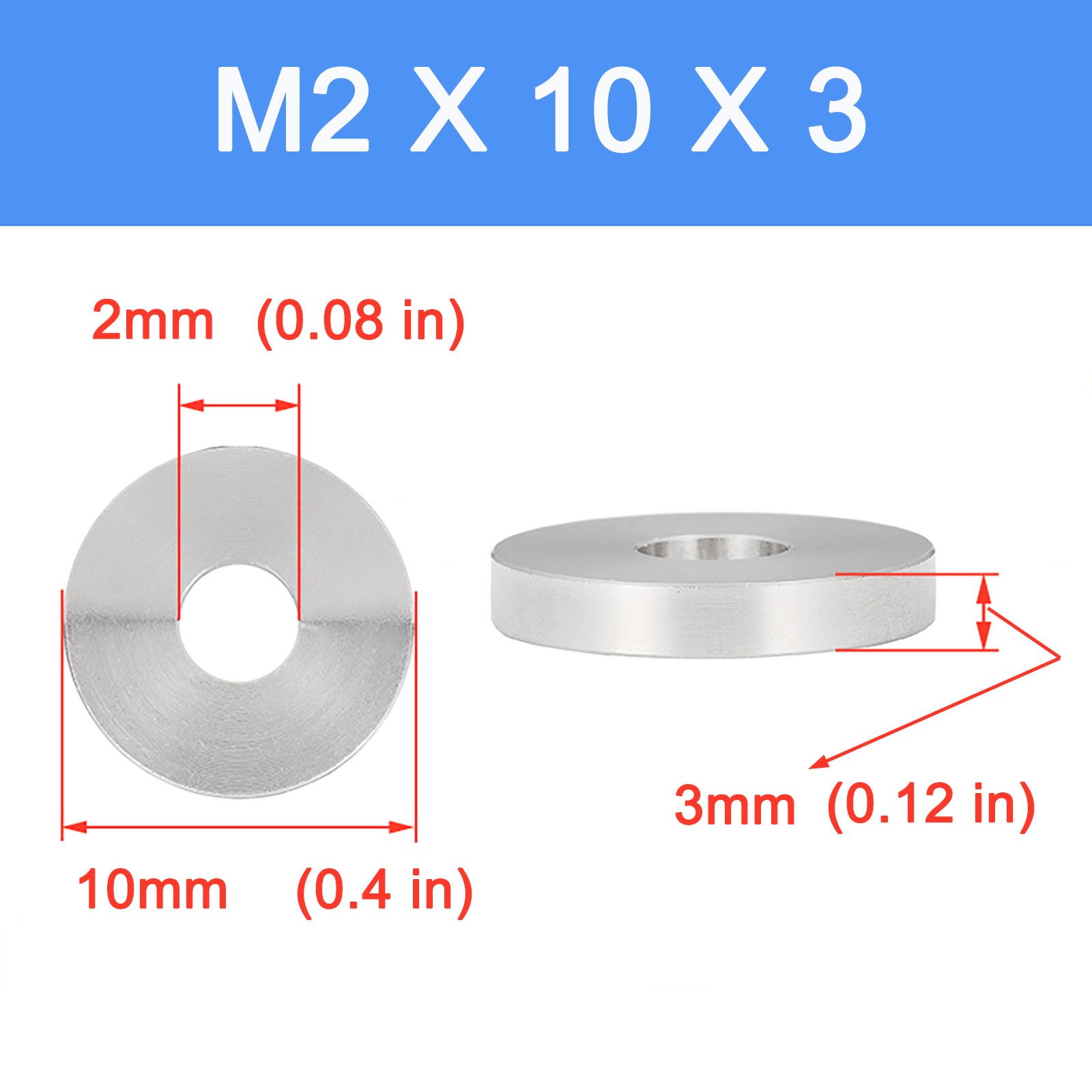 Form G Washers Wide Thick Heavy-duty Thickened Flat A2 Stainless Steel Din 9021
