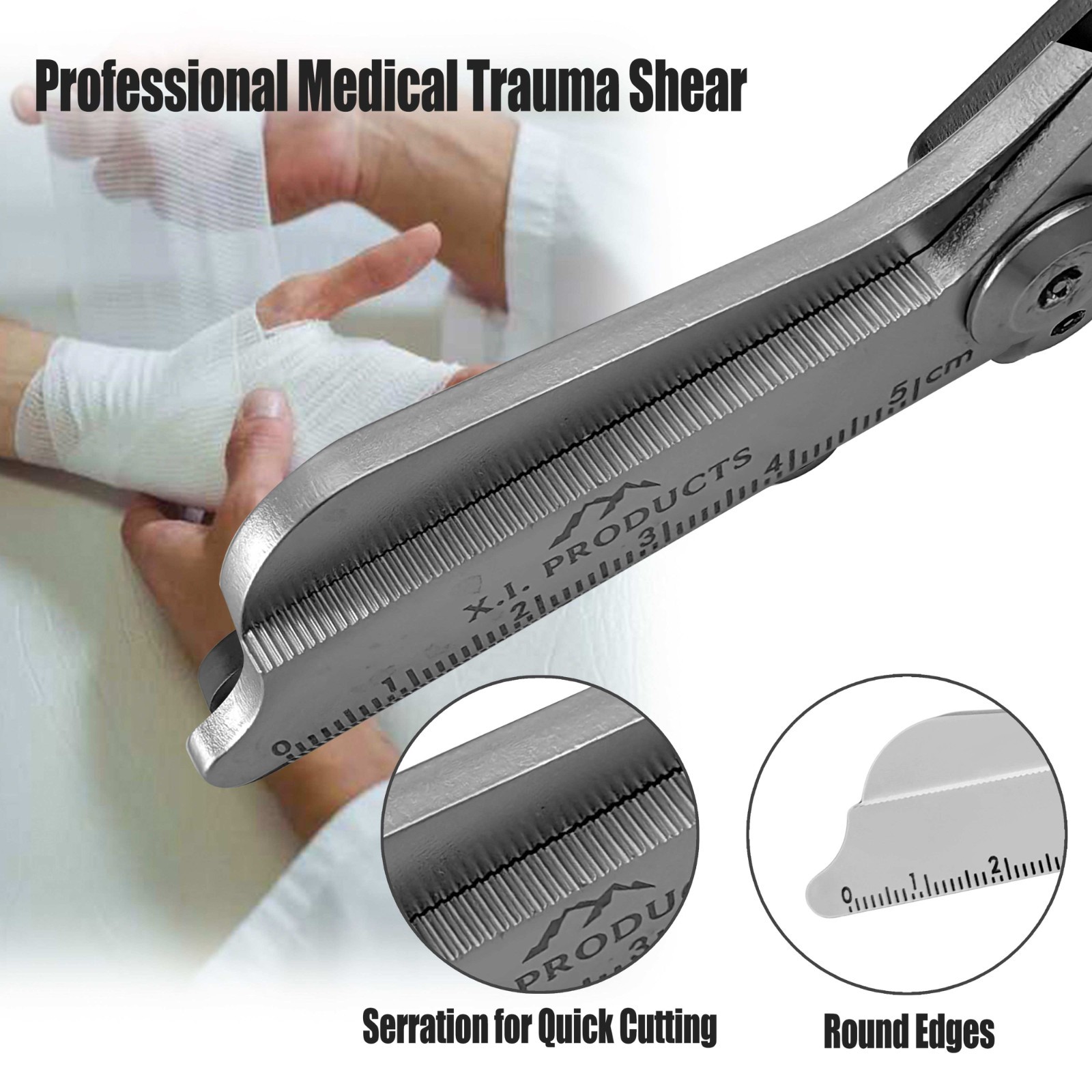 Emergency Trauma Shears Medic Emt Heavy Duty Multi Purpose Shears Black Handle