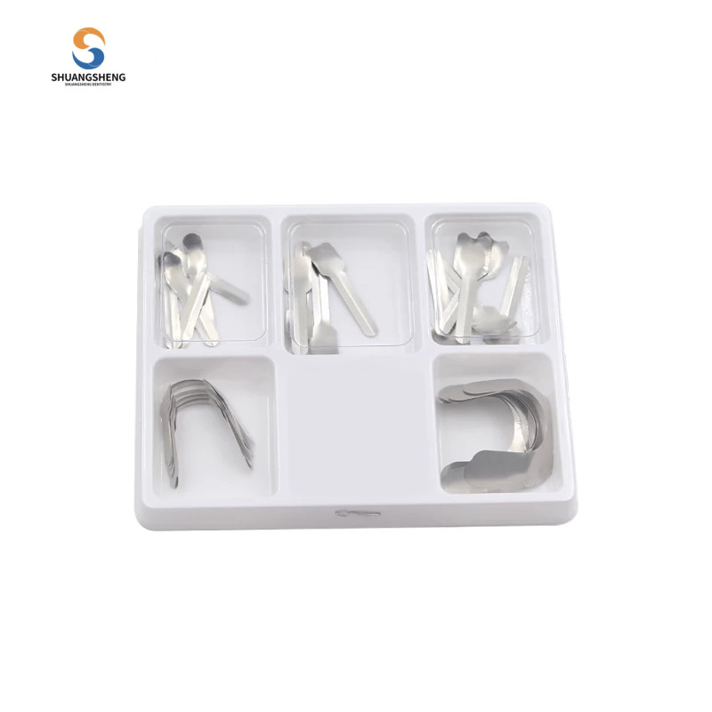 Dental Sectional Matrix System Contoured Metal Matrices Refill Matrix Bands 50Pc