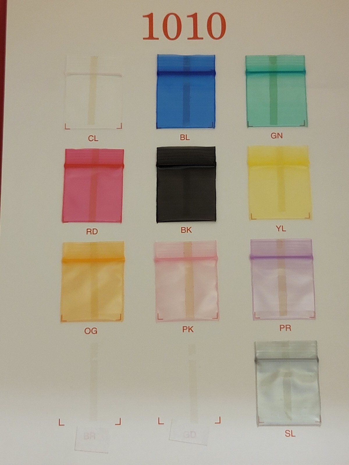Original Apple Brand Baggies 1″X1″ Bags 1010 (1000 PCS) Per Bundle Mix COLORS