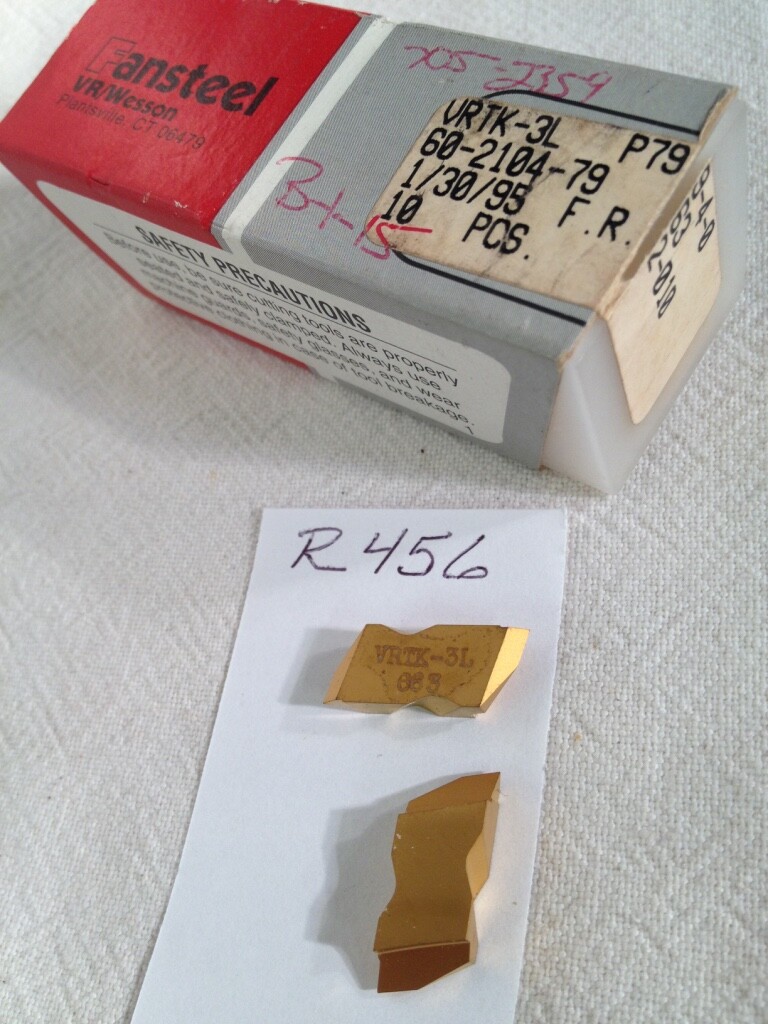 10 NEW VR / WESSON NTK 3L TOP NOTCH THREADING CARBIDE INSERTS GRADE VR663 (R456)