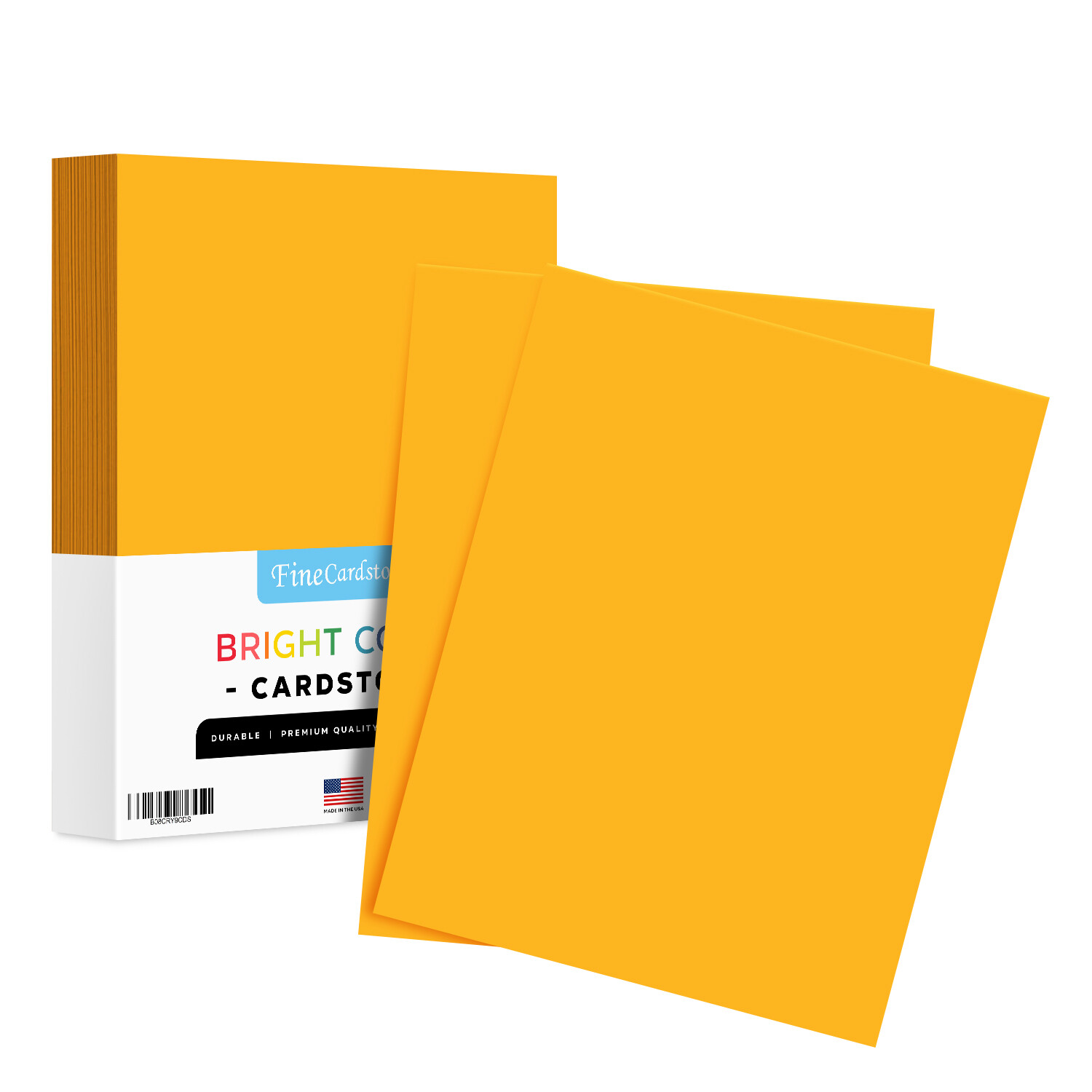 Galaxy Gold Bright Color Cardstock, 65lb Cover (176GSM), 8.5 x 11, 250 Sheets