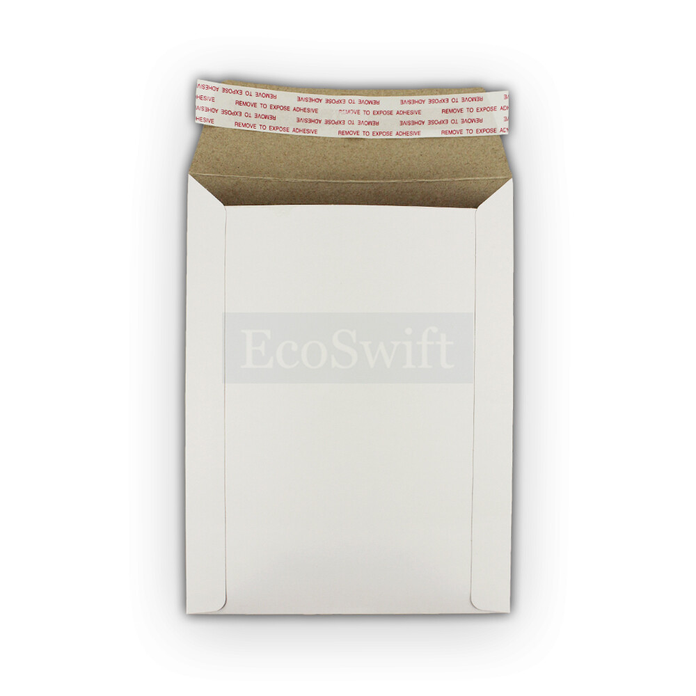 30 – 7 x 9 EcoSwift White CD/DVD Photo Ship Flats Cardboard Envelope Mailers 7×9