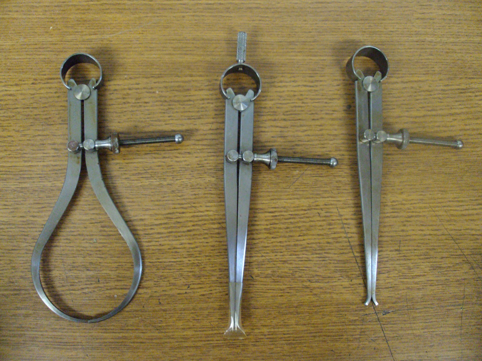 UNION TOOL CO BOX OF 3 TOOLS 6″ SPRING DIVIDER INSIDE CALIPER OUTSIDE CALIPER
