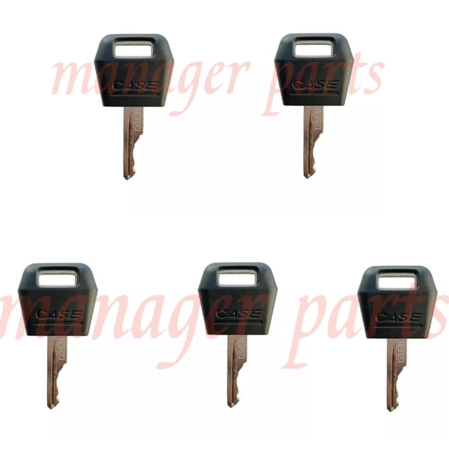 5x Ignition key # D250 A77313 6693241 6709527 For Bobcat Terex, Ditch Witch