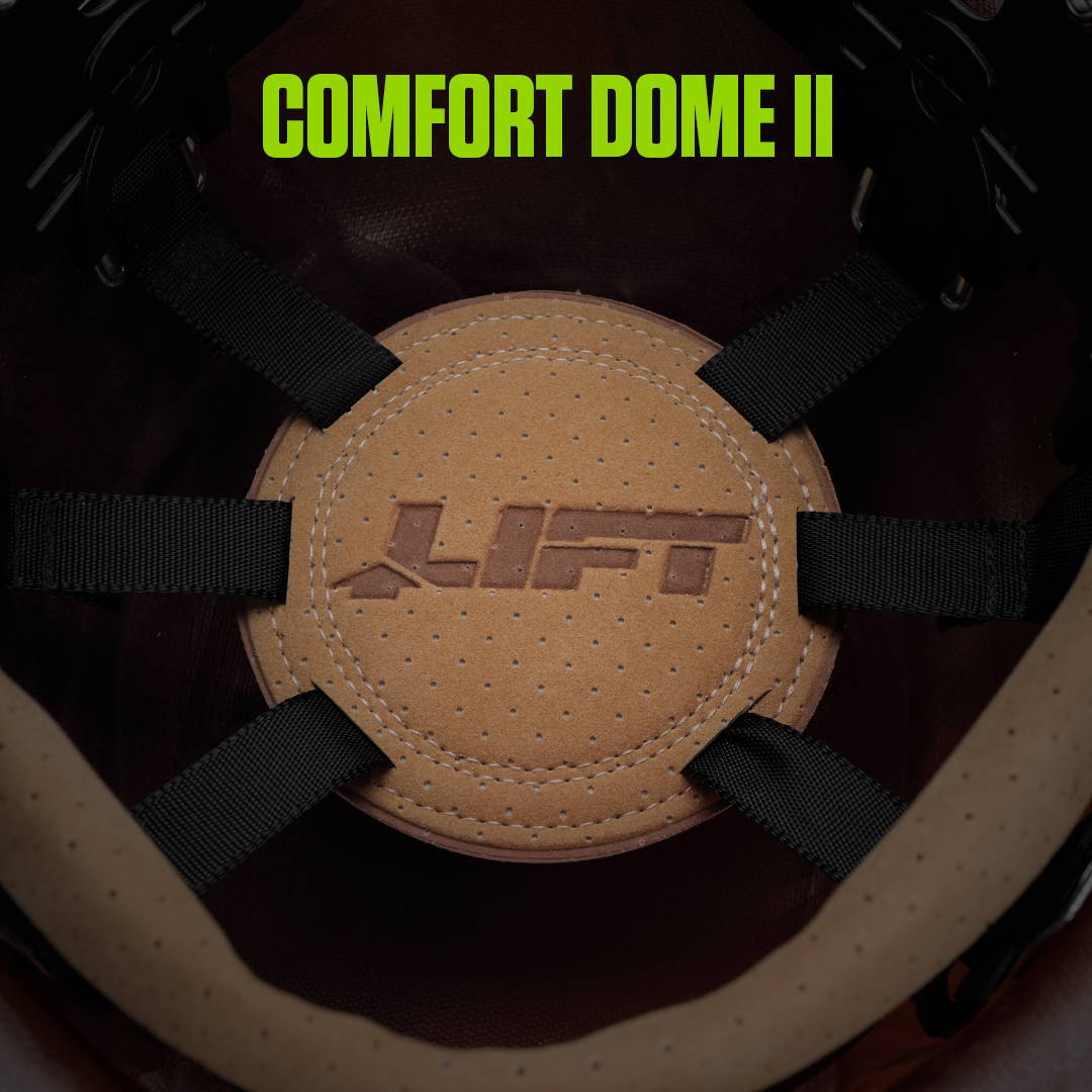 Lift Safety HDFC-17KG DAX Fiber Resin Cap Hard Hat (Matte Black) NEW Blemished