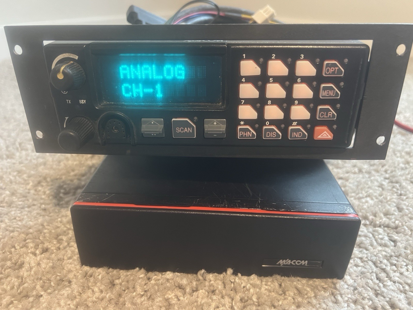 MACOM D2GCHX VHF Mobile/In-Vehicle Two-Way LMR Radio 136-153 MHz