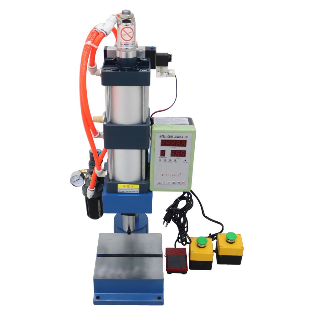 110V Vertical Pneumatic Punch Press Machine w/Double Button 0.78″ Dia. 2205Lbs