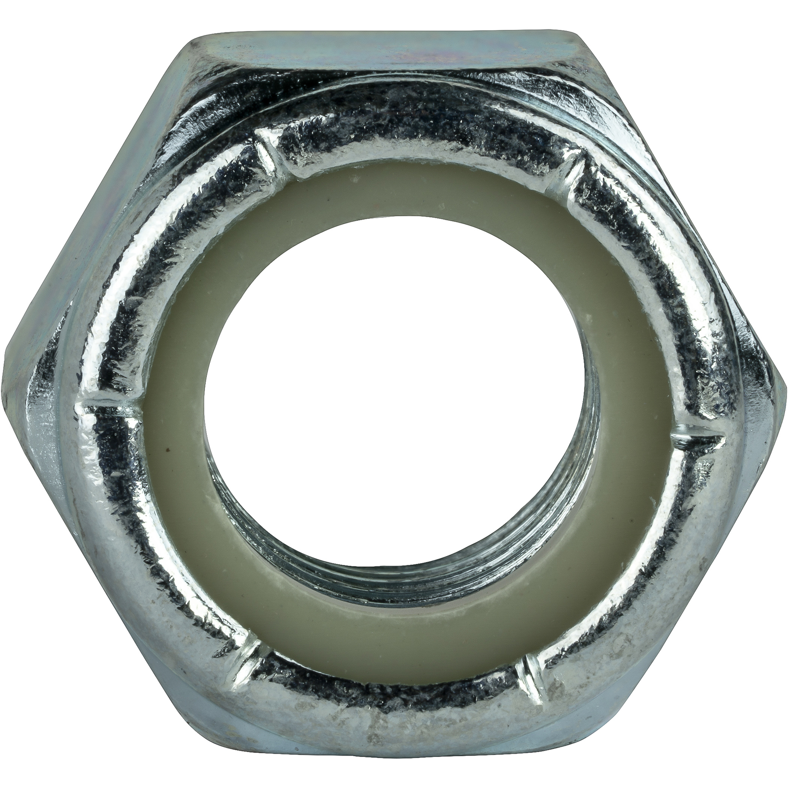 #4-40 Nylon Insert Hex Lock Nuts Grade 2 Zinc Plated Steel Qty 2500