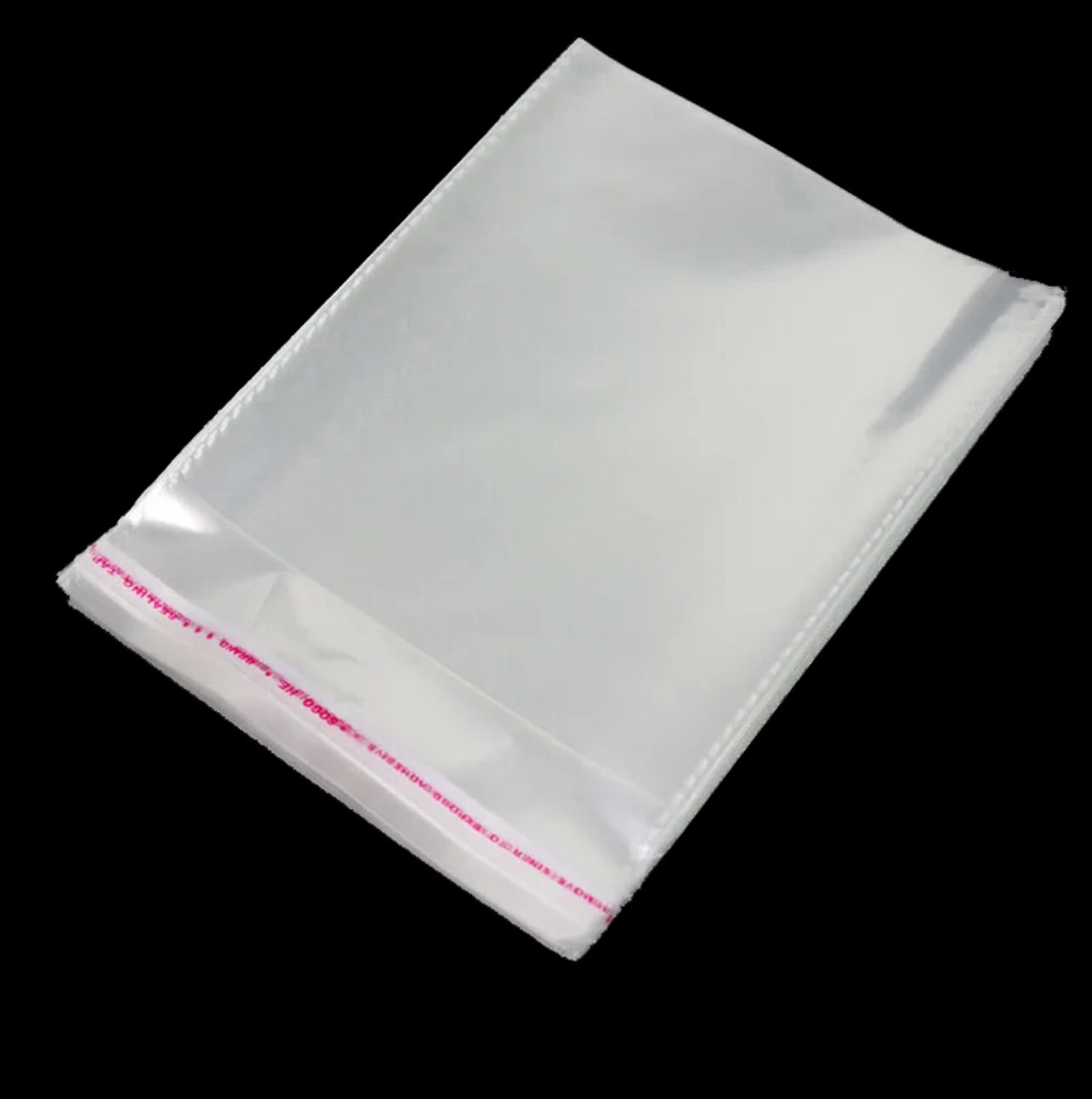 Large Clear Reclosable selfSeal Baggies Plastic Storage bags 100pcs