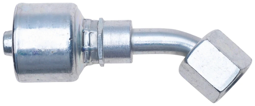 12G-12FJX45S MegaCrimp Coupling Female JIC 37 Flare Swivel – 45 Bent Tube