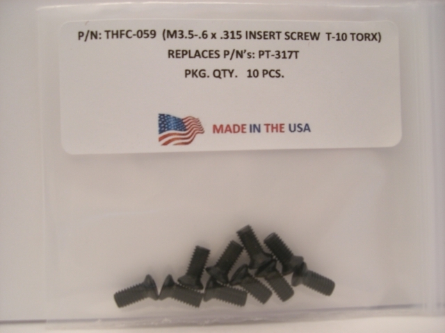 10 Pieces THFC-059 Insert Screw: PT-317T