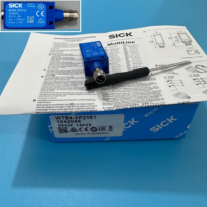 For Sick WTB4-3P2161 Miniature Photoelectric Sensor Switch WTB43P2161 10-30V PNP