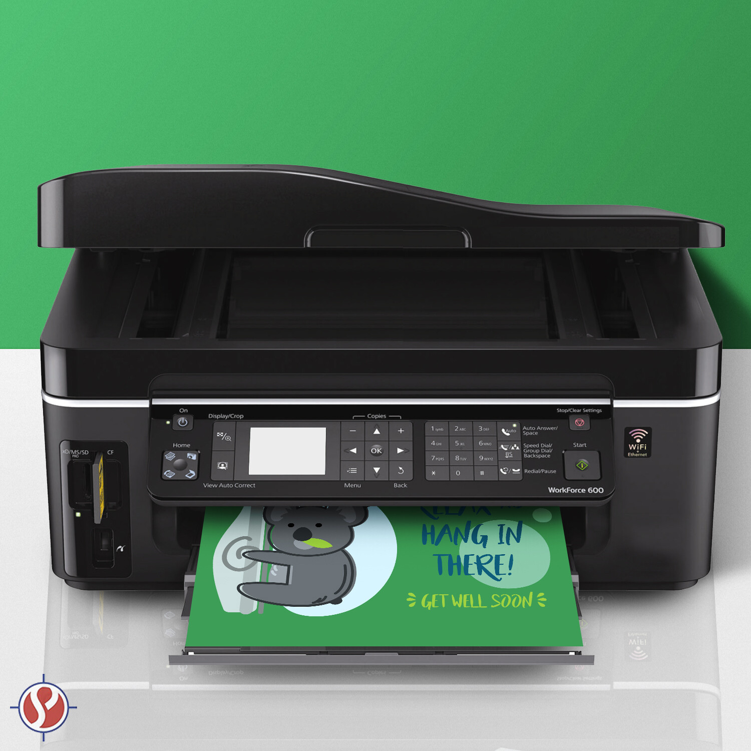 Gamma Green Bright Color Paper, 24lb Bond (90GSM), 8.5 x 11, 500 Sheets