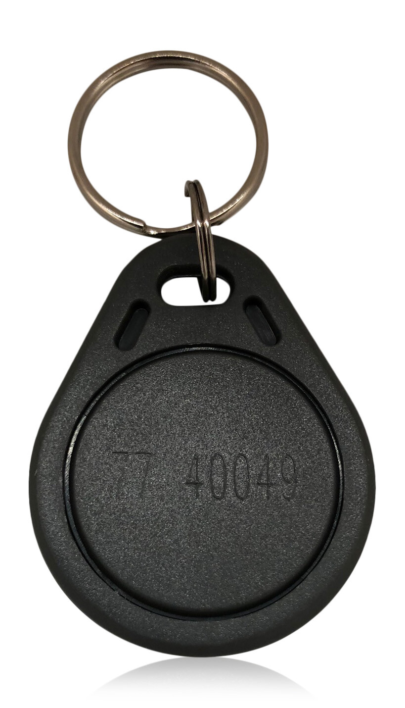 2 RFID Proximity Key Fobs 26 Bit Wiegand H10301 Keyless 125 kHz–Thin, Grey
