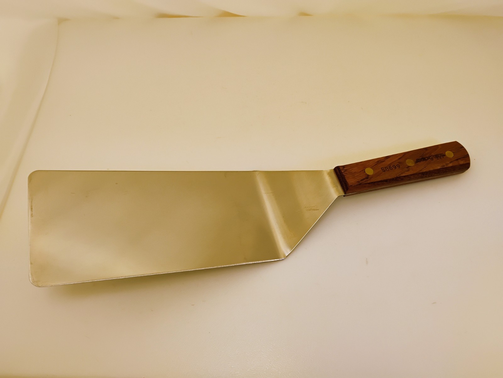 Dexter USA Smashburger Spatula S8699 LARGE 8X4 Blade Wood Handle Factory2nd