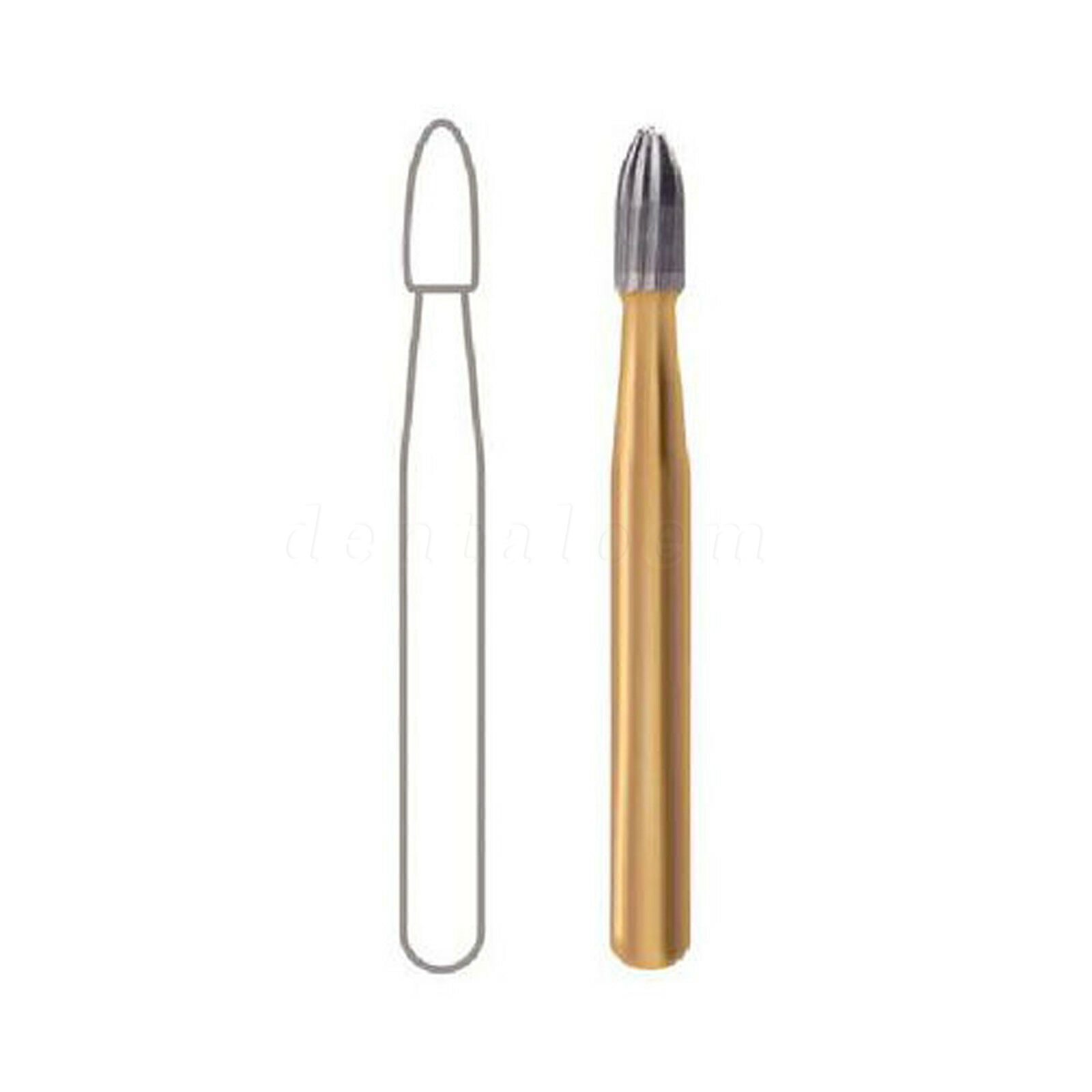 10 Pcs Dental Carbide Trimming & Finishing Burs FG For High Speed Handpie