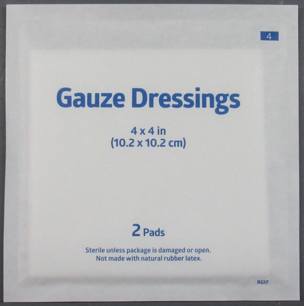 NEW CASE OF 1152 Sterile Gauze Dressing Pads 4×4 in 4-Ply SEALED POUCHES Bandage