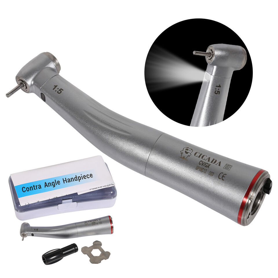 CICADA NSK COXO E-TYPE Dental Fiber Optic 1:5 High Speed Handpiece Contra Angle