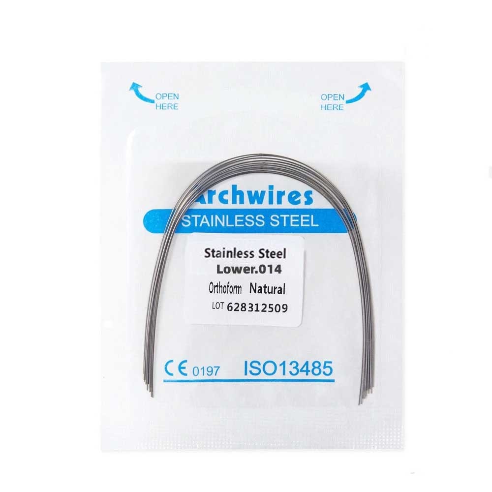 Dental Orthodontic Arch wire Stainless Steel S.S Round Natural Form