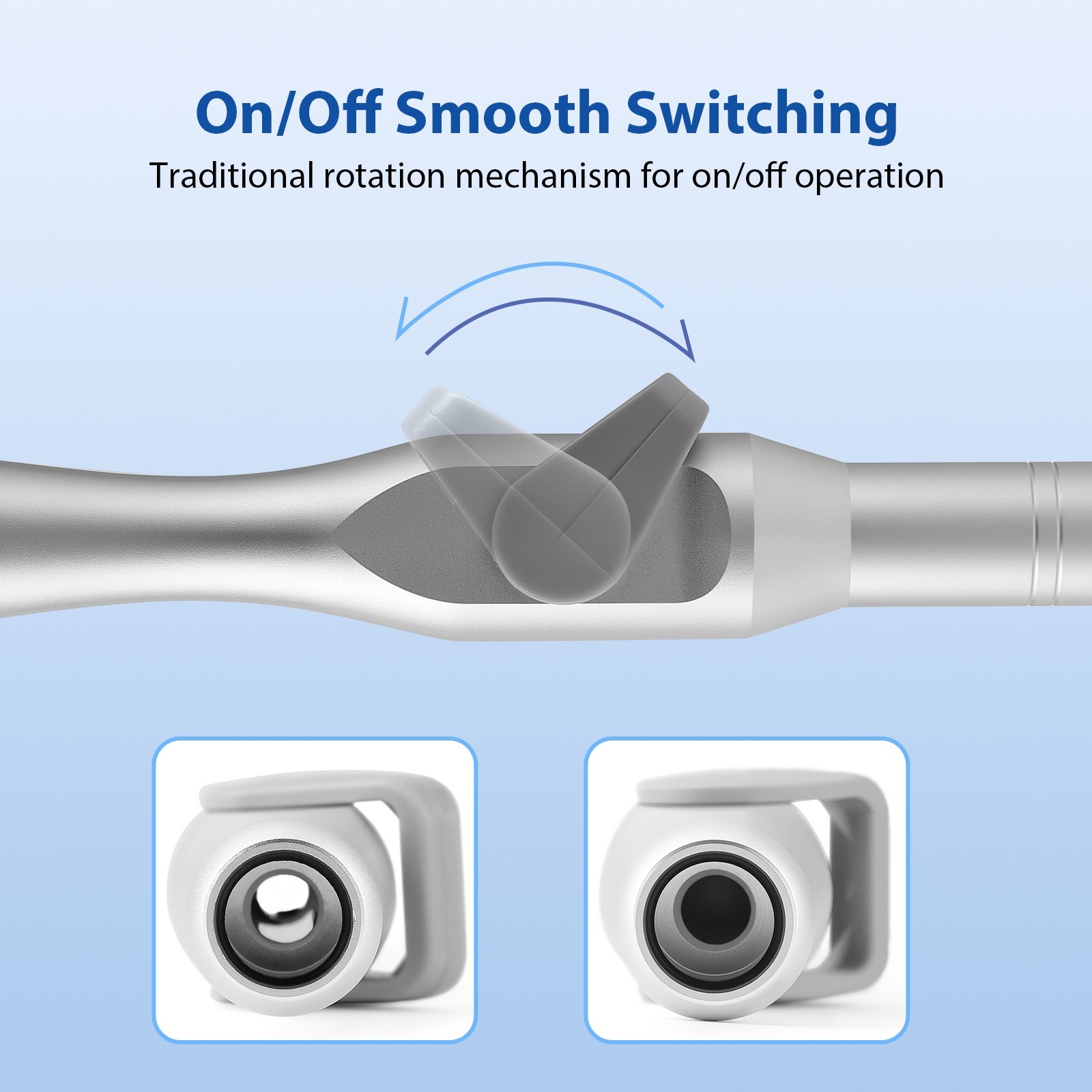 JMU Reusable Dental HVE Saliva Ejector Valve Aluminum SE Suction Handle MSS-1 MW