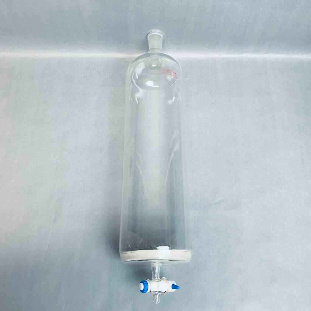 SC Glass Tech Chromatography Column 4.5 in. ID x 15 in. Length Coarse Frit