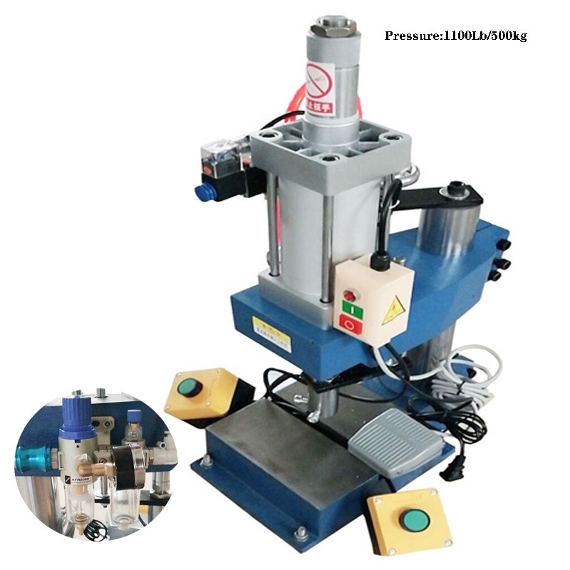 1100Lb/500kg Pneumatic Punch Press Machine Puncher Die Hole 0.78in 110V US Stock