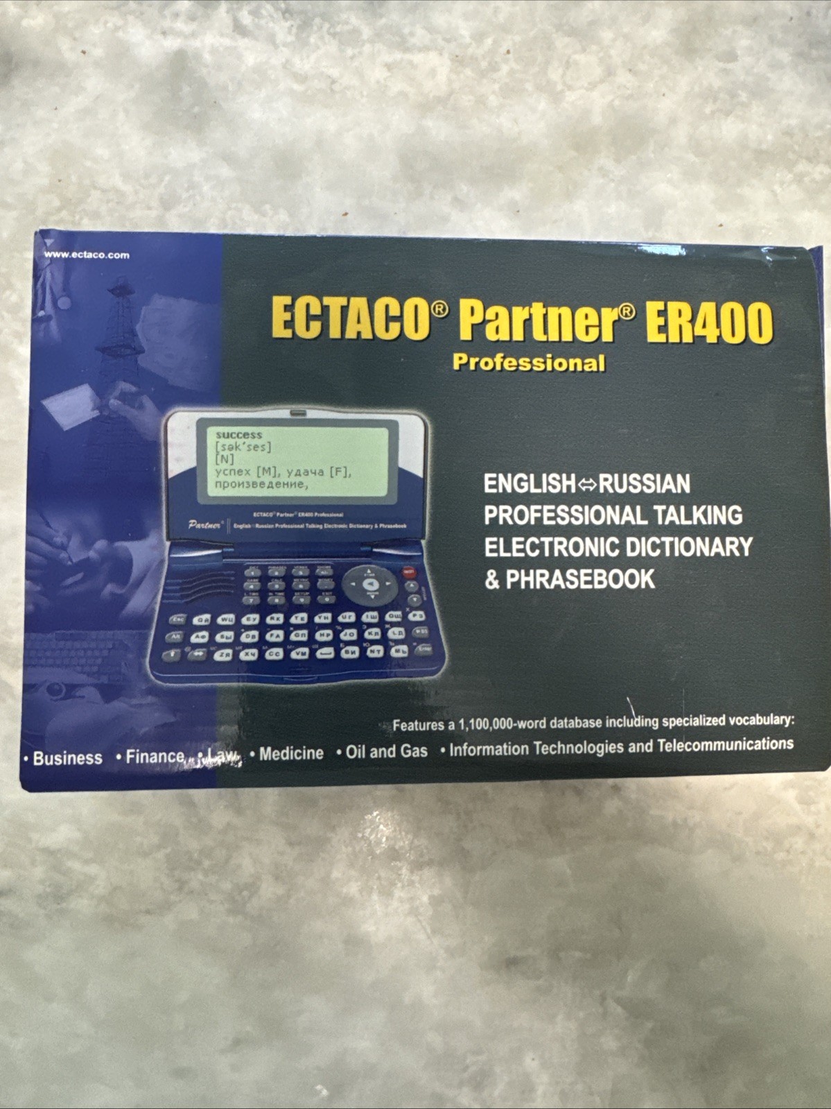 ECTACO Partner ER400 Professional English Russian Talking Dictionary Full Set
