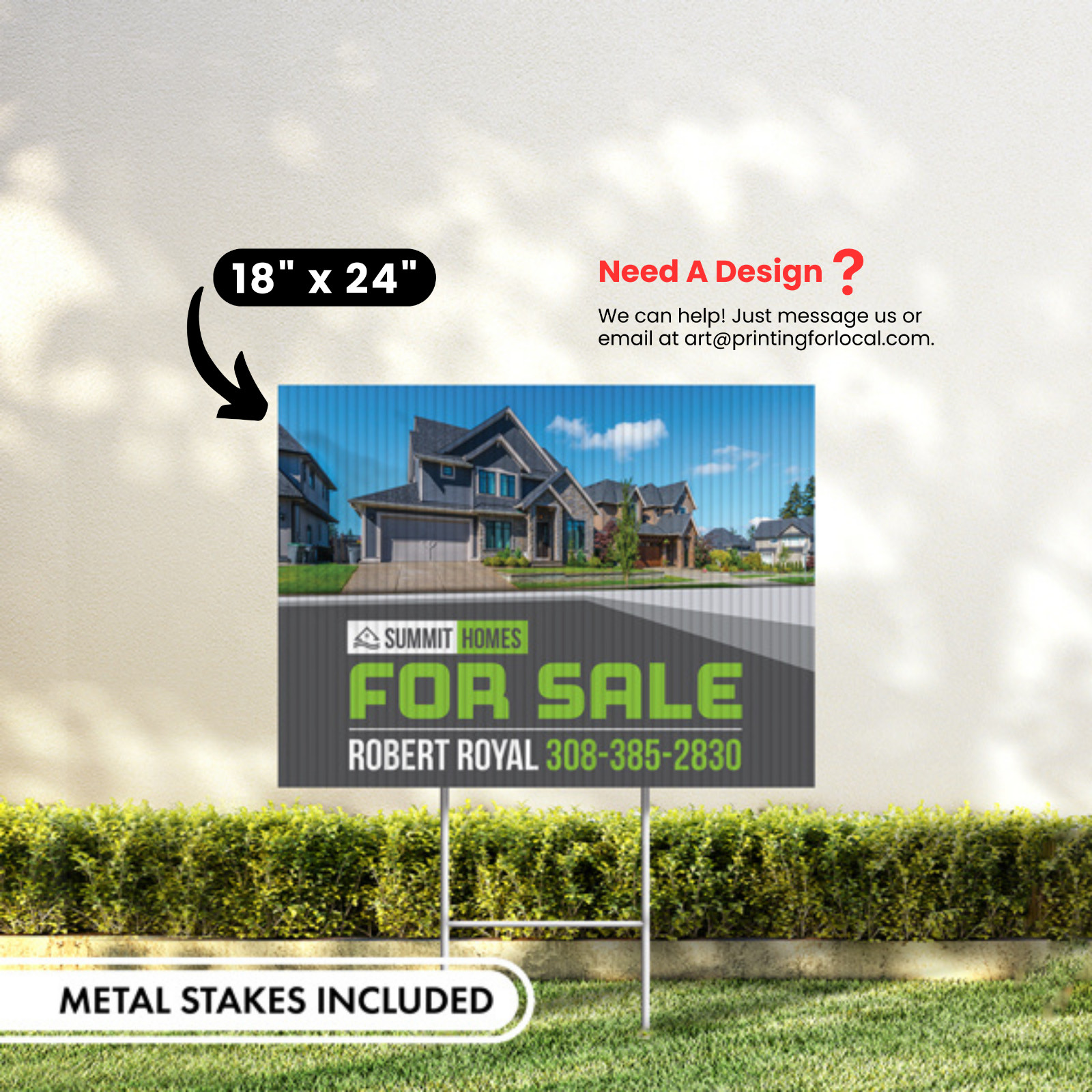 Yard Sign Printed, 18×24 Printed Yard Sign, Custom Yard Sign, Next Day Yard Sign