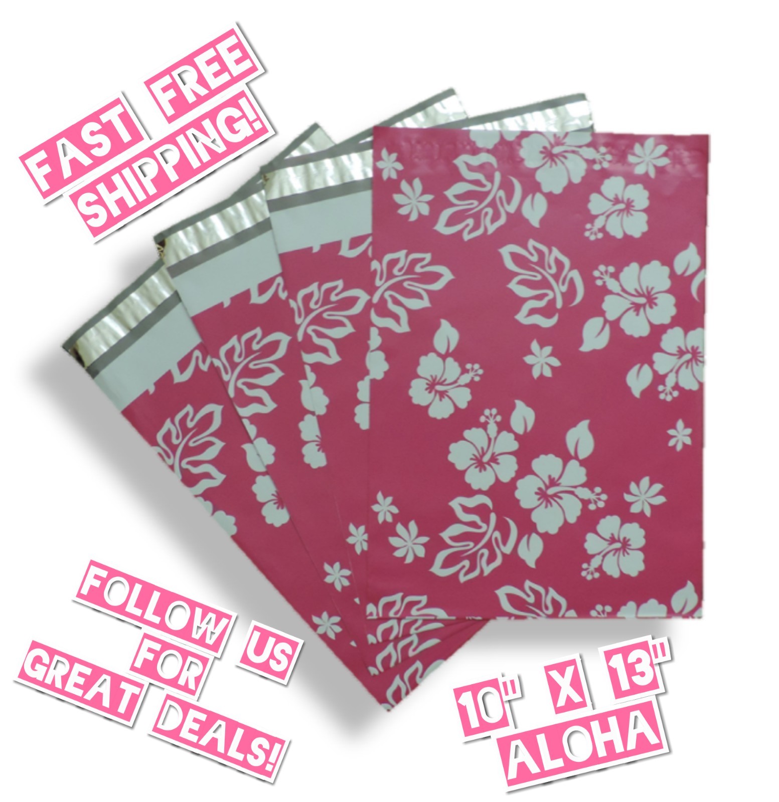 uPaknShip 10×13 Aloha Designer Poly Mailers – Shipping Envelopes