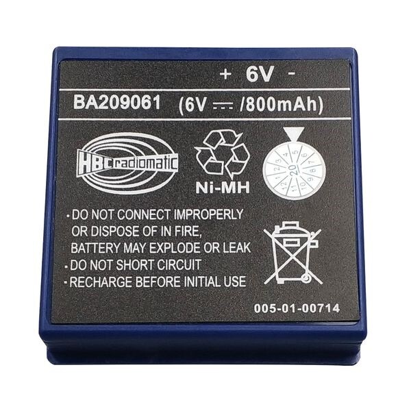 Battery for HBC BA209061 6V 800mAh remote control battery NiMH cell rechargeable